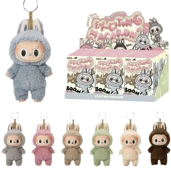 POPMArts LABUBUS Heart-Beating Macarons Vinyl Face Series Hot Selling Trendy PVC Toy Figure Blind Box