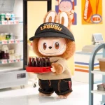 Labubu Strange Convenience Store Series Cartoon Vinyl Plush Hanging Card Ornament Doll Plastic Material